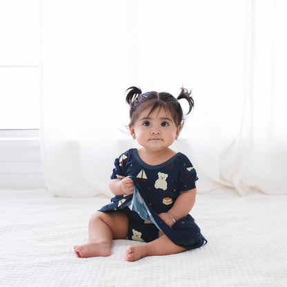 vintage playroom - Soft bamboo pajamas for toddlers – Passiflora Kidz