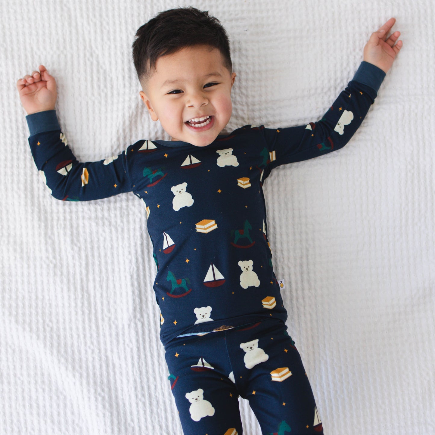 vintage playroom - Eczema-friendly bamboo pajamas for babies with sensitive skin
