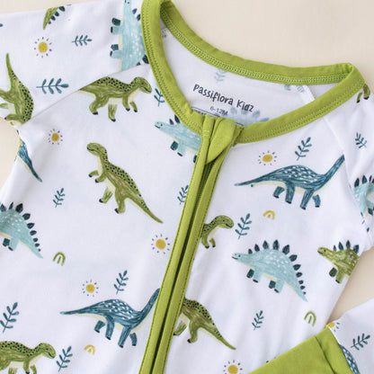 prehistoric pals- Eczema-friendly bamboo pajamas for babies with sensitive skin