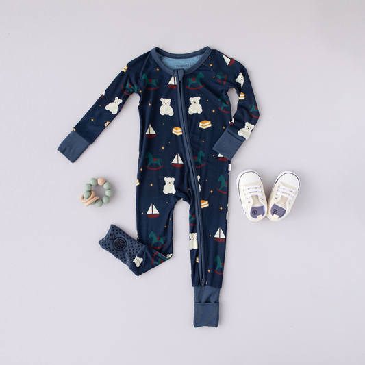 vintage playroom - Eczema-friendly bamboo pajamas for babies with sensitive skin
